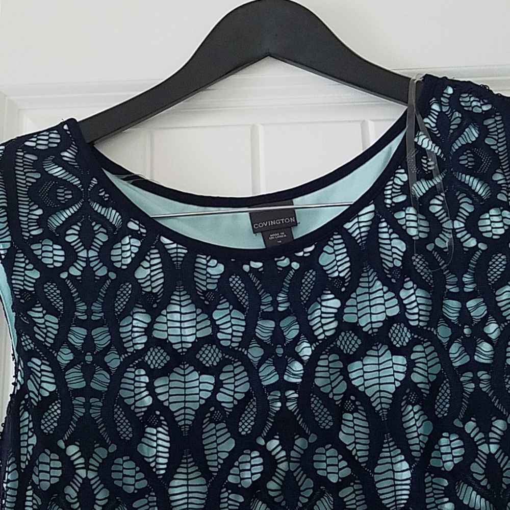 Beautiful, casual Blue sheath dress